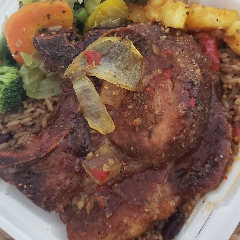 pork chops smothered in pineapple sauce