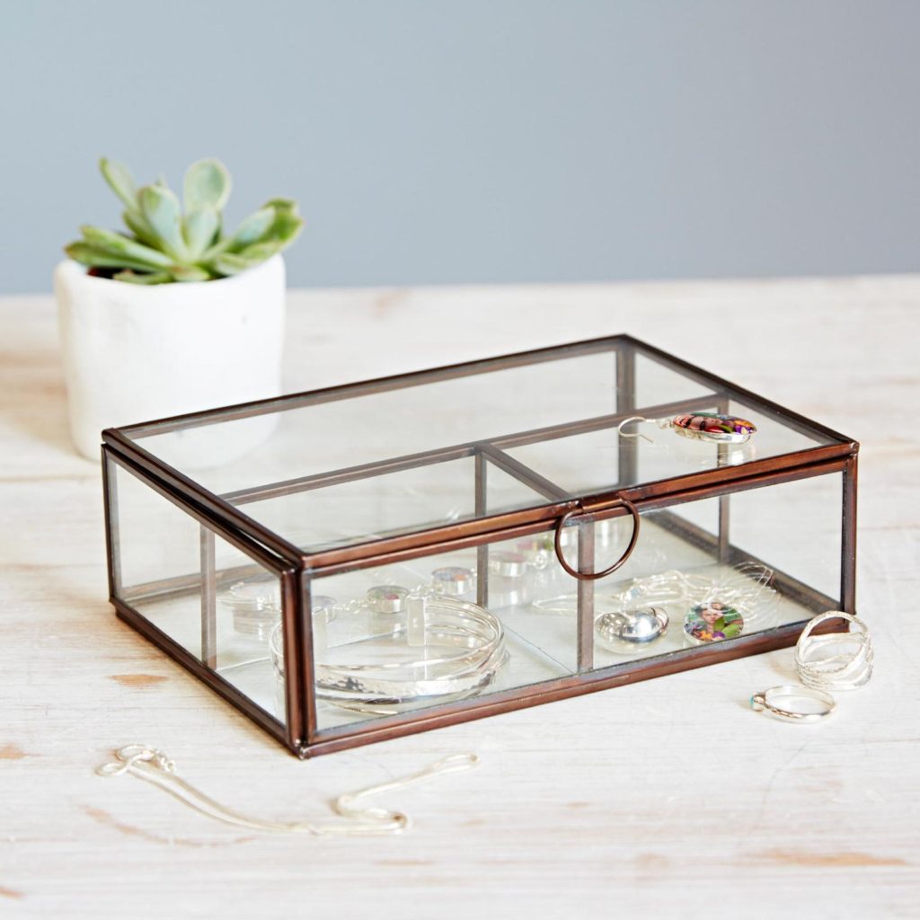 glass trinket box
